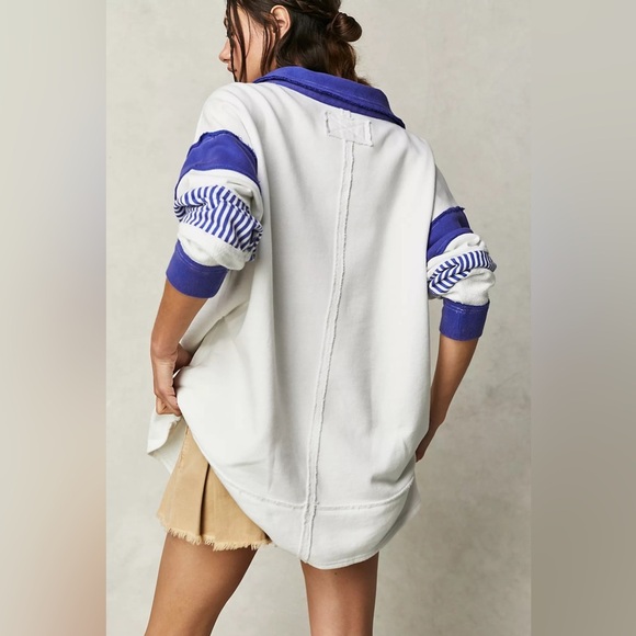 Free People Clean Prep Polo Top - Picture 4 of 7